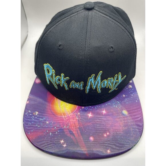 Bioworld Adult Swim Adjustable Rick and Morty Adustable OSFM Baseball Cap - Picture 1 of 7
